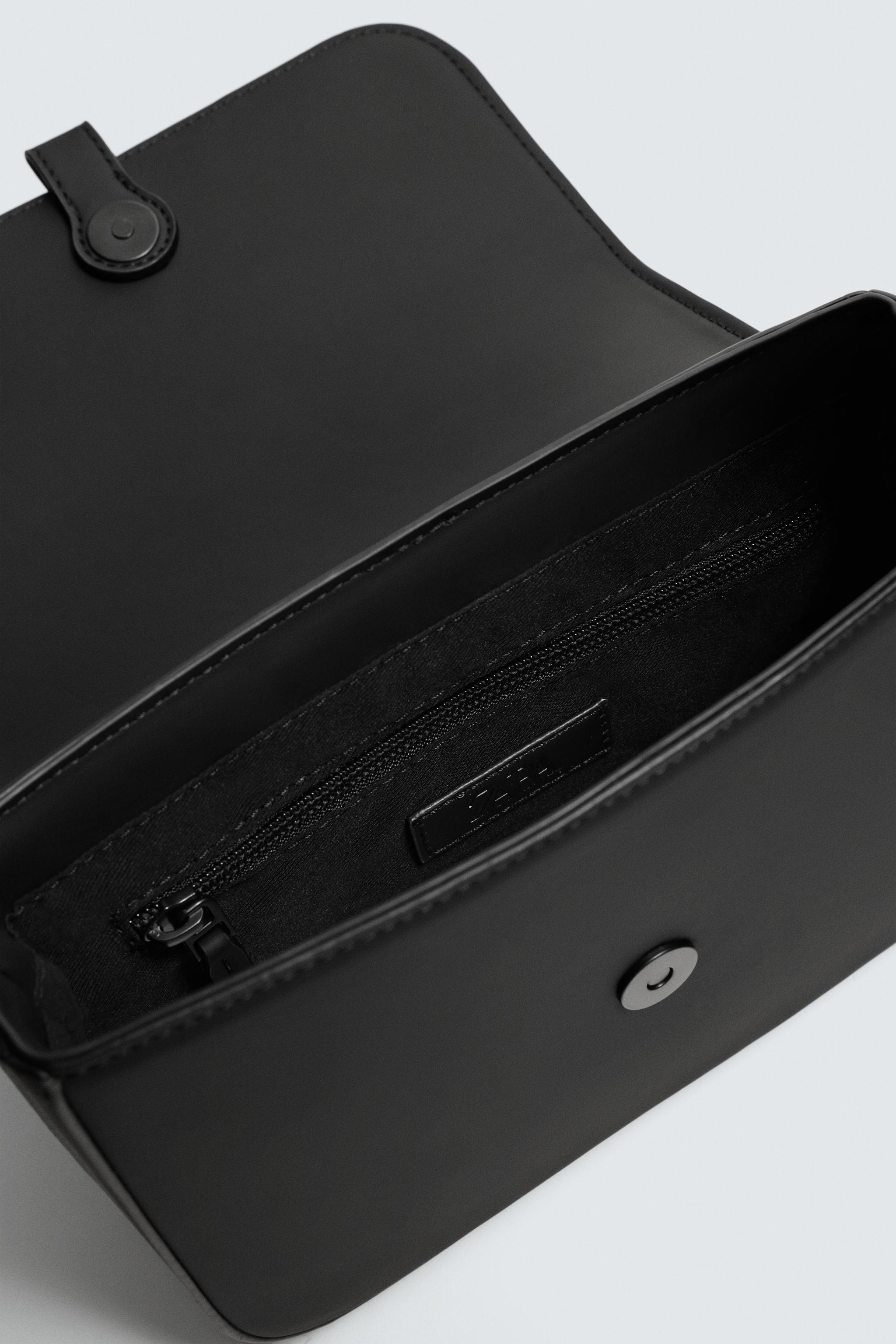 RUBBERIZED TEXTURE CROSSBODY BAG